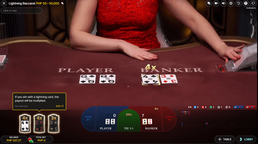 Lightning Baccarat: Electrify Your Game